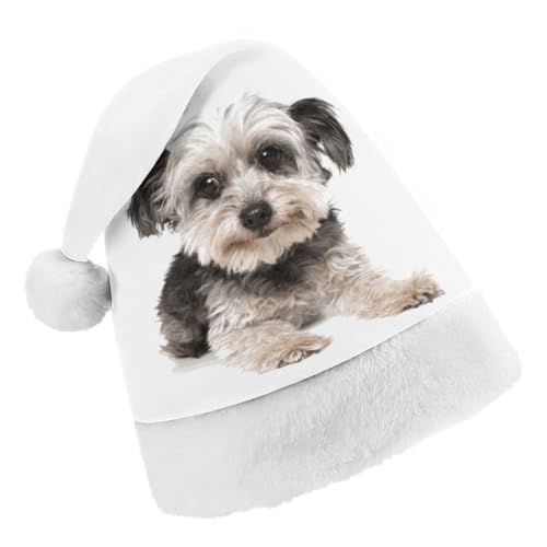 Cmagnifico Weihnachtsmütze, niedlicher Yorkshire-Terrier-Hut für verschiedene Feiertagspartys von Cmagnifico