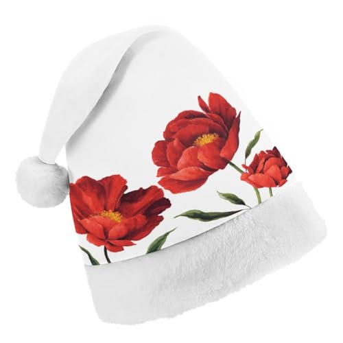 Cmagnifico Weihnachtsmütze, roter Mohnblumen-Hut für verschiedene Feiertagspartys von Cmagnifico
