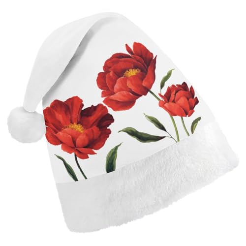 Cmagnifico Weihnachtsmütze, roter Mohnblumen-Hut für verschiedene Feiertagspartys von Cmagnifico