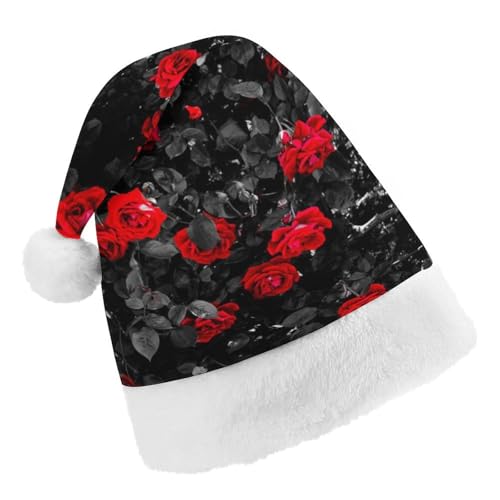 Cmagnifico Weihnachtsmütze, roter und schwarzer Rosenhut für verschiedene Feiertagsfeiern Cmagnifico Weihnachtsmütze, roter und schwarzer Rosenhut für verschiedene Feiertagsfeiern von Cmagnifico