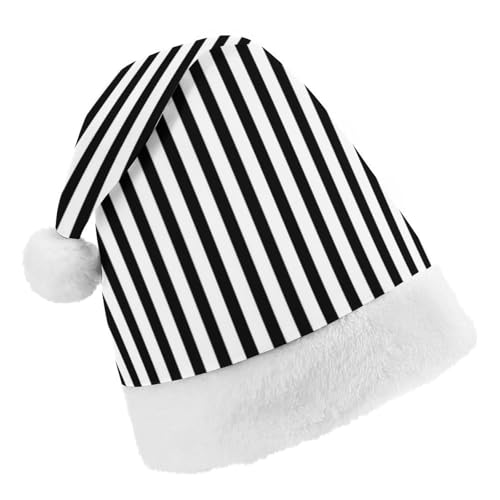 Cmagnifico Weihnachtsmütze, schwarz gestreift, für verschiedene Feiertagspartys von Cmagnifico