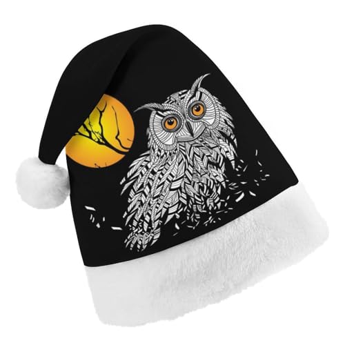 Cmagnifico Weihnachtsmütze, schwarzer Eulenhut für verschiedene Feiertagspartys von Cmagnifico