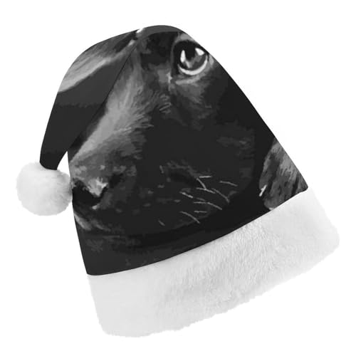Cmagnifico Weihnachtsmütze, schwarzer Labrador-Welpenkunsthut für verschiedene Feiertagspartys Cmagnifico Weihnachtsmütze, schwarzer Labrador-Welpenkunsthut für verschiedene Feiertagspartys von Cmagnifico