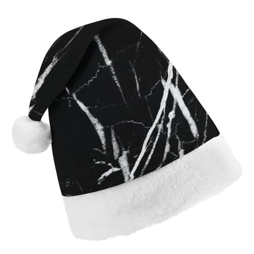 Cmagnifico Weihnachtsmütze, schwarzer Marmorhut für verschiedene Feiertagsfeiern von Cmagnifico