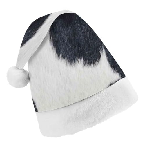 Cmagnifico Weihnachtsmütze, schwarzer Rindslederhut für verschiedene Feiertagspartys von Cmagnifico