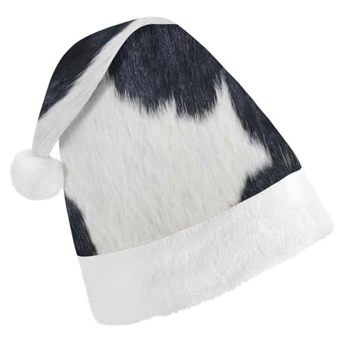 Cmagnifico Weihnachtsmütze, schwarzer Rindslederhut für verschiedene Feiertagspartys von Cmagnifico