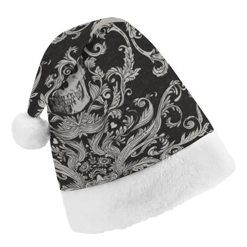 Cmagnifico Weihnachtsmütze, schwarzer Totenkopf-Hut für verschiedene Feiertagspartys von Cmagnifico