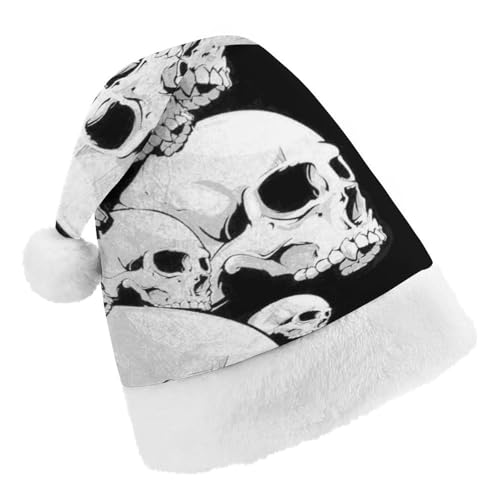 Cmagnifico Weihnachtsmütze, schwarzer Totenkopf-Hut für verschiedene Feiertagspartys von Cmagnifico