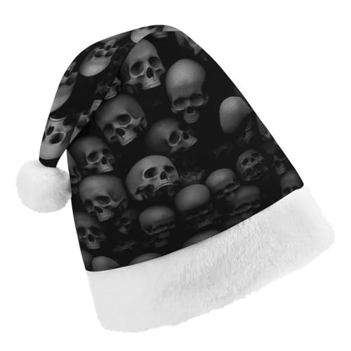 Cmagnifico Weihnachtsmütze, schwarzer Totenkopf-Hut für verschiedene Feiertagspartys von Cmagnifico