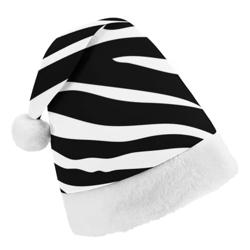 Cmagnifico Weihnachtsmütze, schwarzer Zebra-Hut für verschiedene Feiertagspartys von Cmagnifico