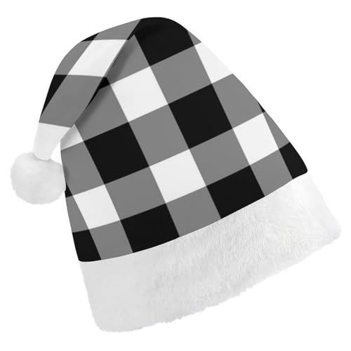 Cmagnifico Weihnachtsmütze, schwarzer karierter Hut für verschiedene Feiertagspartys Cmagnifico Weihnachtsmütze, schwarzer karierter Hut für verschiedene Feiertagspartys von Cmagnifico