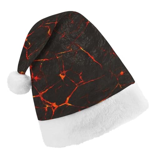 Cmagnifico Weihnachtsmütze, vulkanische Lava-Crack-Hut für verschiedene Feiertagspartys von Cmagnifico