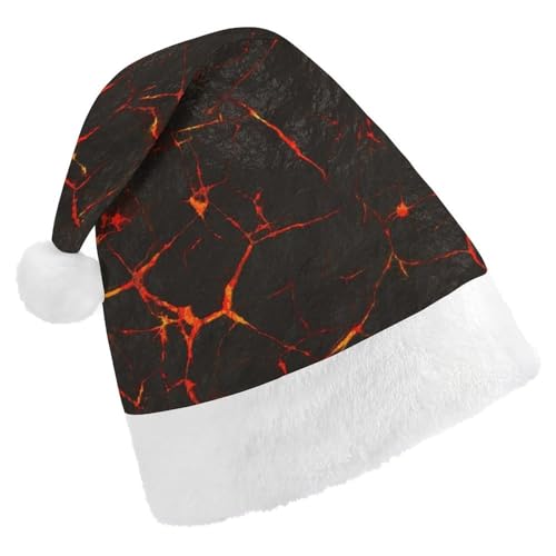 Cmagnifico Weihnachtsmütze, vulkanische Lava-Crack-Hut für verschiedene Feiertagspartys von Cmagnifico