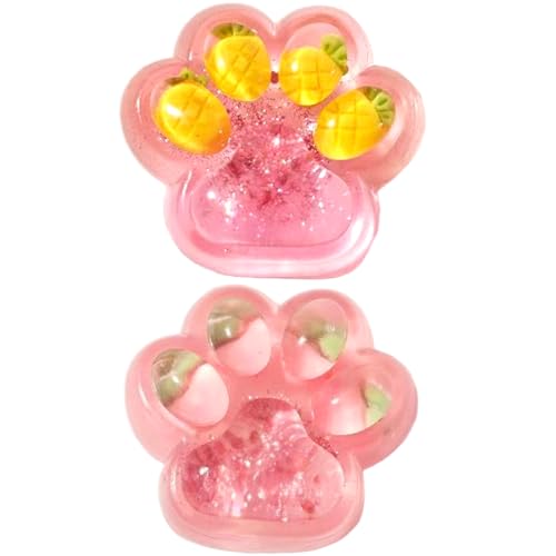 2pcs Squish -Spielzeug, niedlich leuchtende Katzenpfoten -Squeeze -Stressbällchen mit Ananas und Erdbeermuster, 2, 8 Zoll Stressabbau Sensorisches Spielzeug für Erwachsene Kindergeschenke, Squeeze 2pcs Squish -Spielzeug, niedlich leuchtende Katzenpfoten -Squeeze -Stressbällchen mit Ananas und Erdbeermuster, 2, 8 Zoll Stressabbau Sensorisches Spielzeug für Erwachsene Kindergeschenke, Squeeze von Cndiyald