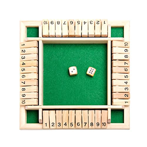 4 -Wege -Kisten -Würfel -Würfel -Holzspielspielzeug Smart Game zum Erlernen von Zahlen grünes Spielzeug von Cndiyald