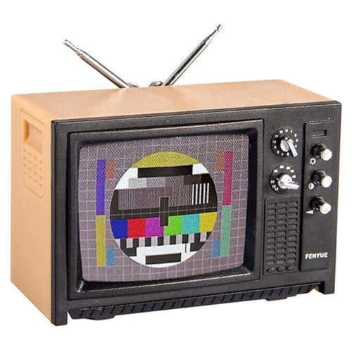 Cndiyald 1/12 Dollhouse TV, Kunststoffsimulation Miniaturmöbel, Mini -Puppenhausfernsehen, Miniatur -Fernseher von Cndiyald