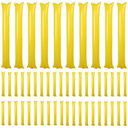 Cndiyald 50pcs Thunder Sticks 23.62x3.94in Tragbares leichtes, verdickteres aufblasbare Thunder -Sticks Lärmhersteller für Sportveranstaltungen Basketball -Fußball -Tanzparty, Gelb, Lärmhersteller Cndiyald 50pcs Thunder Sticks 23.62x3.94in Tragbares leichtes, verdickteres aufblasbare Thunder -Sticks Lärmhersteller für Sportveranstaltungen Basketball -Fußball -Tanzparty, Gelb, Lärmhersteller von Cndiyald