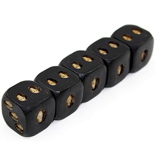 Cndiyald 5pcs schwarzer Schädelwürfler grinsend Schädel Deluxe Teufel Poker Würfel Gothic Gambling Dice Tower mit Todeswürfel von Cndiyald