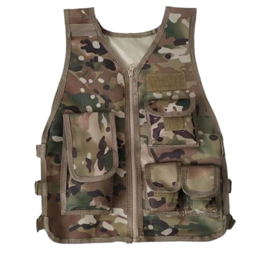 Cndiyald Armeekostüm für Jungen, 600D -Tarnung atmungsaktive Kinderweste mit Paketen und verstellbaren Panels, Jungenweste für Spiele oder Training, Kinder Cndiyald Armeekostüm für Jungen, 600D -Tarnung atmungsaktive Kinderweste mit Paketen und verstellbaren Panels, Jungenweste für Spiele oder Training, Kinder von Cndiyald