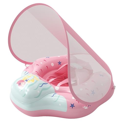 Cndiyald Baby-Schwimmring mit Baldachin, Aufblasbarer Baby-Pool-Schwimmring, Säuglings-, Groß von Cndiyald