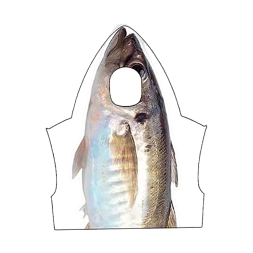 Cndiyald Erwachsene Fischkostüm, Halloween -Fischkostüm, lustige Kostüme, Fischereifischeranzug für Rollenspiele unter dem Meer von Cndiyald