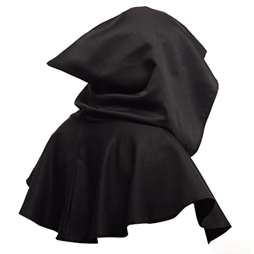 Cndiyald Erwachsene Halloween Kostüm Sense Reaper Hoodie Kapuze Cape Cloak Death Cosplay mittelalterlicher Motorhaube Tödliche Kleid Umhang von Cndiyald