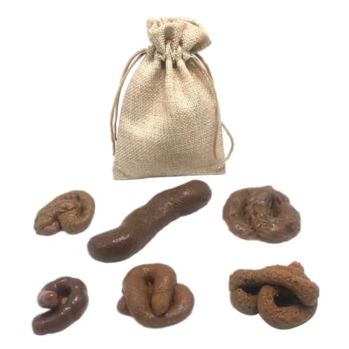 Cndiyald Fake Poo Soft Poo Toy Newsy Streichwitz Geschenk für Aprilscherzes Tag Halloween Brown Gag Spielzeug und praktische Witze von Cndiyald