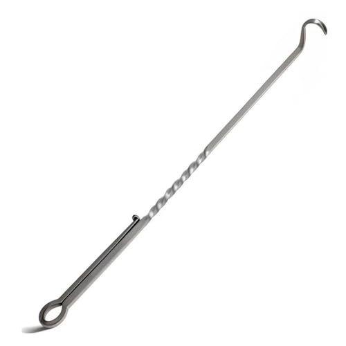 Cndiyald Fleischhaken Flipper, 10 Zoll schwarzes Futter Flipper -Turner, Edelstahl -Zopffutter, Wiederverwendbare Flip -Haken für BBQ, Grillen von Cndiyald
