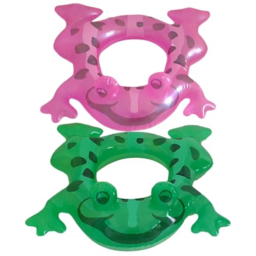 Cndiyald Froschpool Float, 24 Zoll aufblasbare süße PVC -Schwimmringe, 2pcs Poolspielzeug für Kinder, Kinderflogen zum Schwimmen Cndiyald Froschpool Float, 24 Zoll aufblasbare süße PVC -Schwimmringe, 2pcs Poolspielzeug für Kinder, Kinderflogen zum Schwimmen von Cndiyald