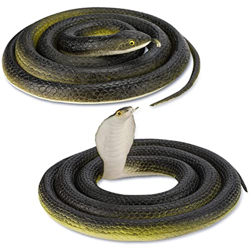 Cndiyald Große Gummischlange 2 Stücke 80 cm Gummi -Gummi -Schlangenspielzeug realistische Cobra -Feldspielzeug für Garten, Witzspielzeug, Halloween -Dekor, All Saints Day Decor Cndiyald Große Gummischlange 2 Stücke 80 cm Gummi -Gummi -Schlangenspielzeug realistische Cobra -Feldspielzeug für Garten, Witzspielzeug, Halloween -Dekor, All Saints Day Decor von Cndiyald
