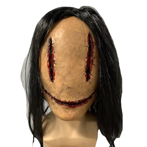 Cndiyald Halloween Maske Realistische Geistergesichtsmasken für erwachsene Kinder Latex Horror gruselige Maske für Haunted House Halloween Party Cosplay Kostüm -Requisiten Masken von Cndiyald
