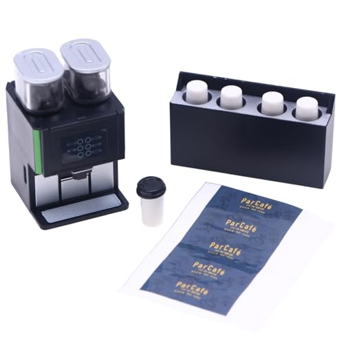 Cndiyald Kaffeemaschine Spielzeugpuppenhaus Miniaturen, Plastik 1/12 Maßstab Accessoires Realistische Schwarze Kaffeemaschine für DIY, Dollhouse Küche Cndiyald Kaffeemaschine Spielzeugpuppenhaus Miniaturen, Plastik 1/12 Maßstab Accessoires Realistische Schwarze Kaffeemaschine für DIY, Dollhouse Küche von Cndiyald