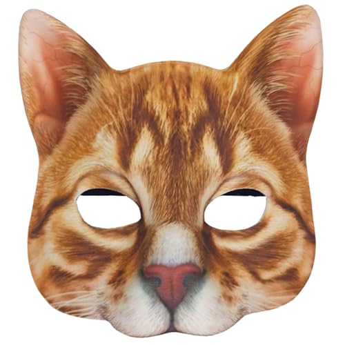 Cndiyald Katzenmaske, 7, 1x7.1x2, 4 Zoll Realistische Katzengedruckte Tiermaske mit Gummiband für Cosplay -Kostüm -Tanzparty Gefälligkeiten, Gesicht Cndiyald Katzenmaske, 7, 1x7.1x2, 4 Zoll Realistische Katzengedruckte Tiermaske mit Gummiband für Cosplay -Kostüm -Tanzparty Gefälligkeiten, Gesicht von Cndiyald
