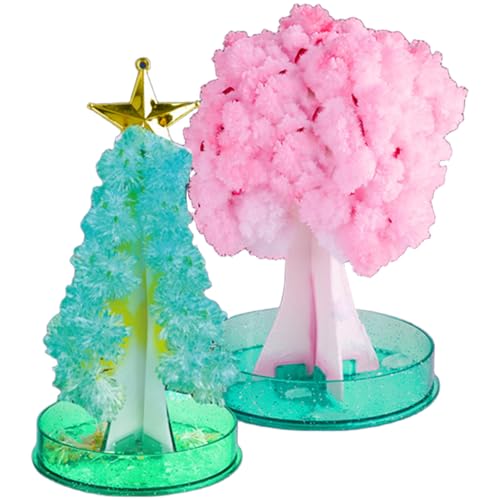 Cndiyald Kristallwachstum Kit Neuheit DIY Fun Science Kit Mini Paper Weihnachten & Kirschblütenbaum -Zubehör Spezielle Schreibtischdekorationen bedeutungsvolles Geschenk für Kinder, Kristall Cndiyald Kristallwachstum Kit Neuheit DIY Fun Science Kit Mini Paper Weihnachten & Kirschblütenbaum -Zubehör Spezielle Schreibtischdekorationen bedeutungsvolles Geschenk für Kinder, Kristall von Cndiyald