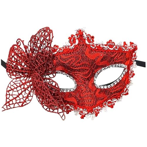 Cndiyald Maskerademaske für Frauen, Mode -Maskerade -Masken mit Schmetterlingsdekor, Spitzenaugenmaske mit Krawatte, venezianische Maske für Party Cndiyald Maskerademaske für Frauen, Mode -Maskerade -Masken mit Schmetterlingsdekor, Spitzenaugenmaske mit Krawatte, venezianische Maske für Party von Cndiyald