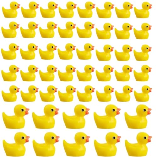 Cndiyald Mini Enten, 50 Prozent leuchtende Mini -Plastikenten, gelbe Miniatur, leuchtende kleine Masse, Figuren für Puppenhäuser Cndiyald Mini Enten, 50 Prozent leuchtende Mini -Plastikenten, gelbe Miniatur, leuchtende kleine Masse, Figuren für Puppenhäuser von Cndiyald