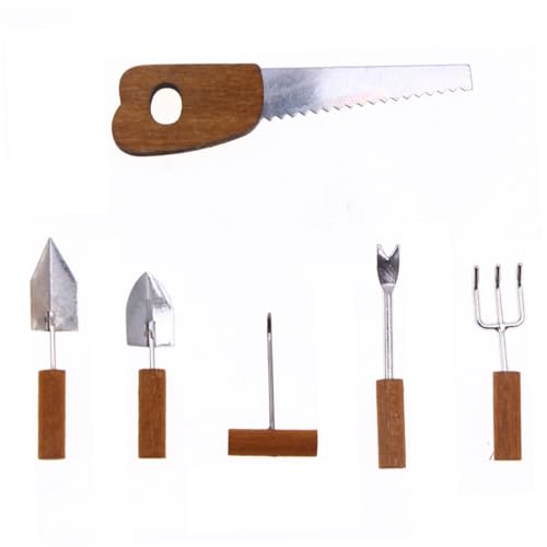 Cndiyald Mini -Simulationsfarm -Werkzeuge 6pcs/Set 1:12 Skala Miniaturfarm -Werkzeuge umfassen Axe Shovel Rake Hoe Realistic Dollhouse Garden Accessoires, Miniaturgartenwerkzeuge Cndiyald Mini -Simulationsfarm -Werkzeuge 6pcs/Set 1:12 Skala Miniaturfarm -Werkzeuge umfassen Axe Shovel Rake Hoe Realistic Dollhouse Garden Accessoires, Miniaturgartenwerkzeuge von Cndiyald