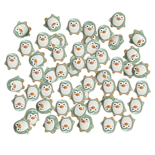 Cndiyald Penguin -Dekor, 50pcs Penguin -Figuren, Mini -Harz -Charme für DIY -Handwerk, Herstellung von Telefonschalen, Scrapbooking, Mini -Harz -Tiere von Cndiyald