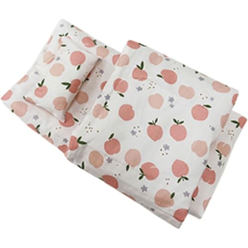 Cndiyald Puppenhaus Bettwäsche Set, 3PCS Miniaturpuppenhauszubehör, Stoffpuppenbett Set, Puppenschlafbett Set, Puppenbettwäsche für Puppen Cndiyald Puppenhaus Bettwäsche Set, 3PCS Miniaturpuppenhauszubehör, Stoffpuppenbett Set, Puppenschlafbett Set, Puppenbettwäsche für Puppen von Cndiyald