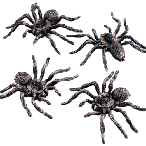Cndiyald Realistische Spinnenfiguren Riese Spider Action Model Figuren lebensecht pädagogisches Lernspielzeug, Halloween Streichprops -Partyversorgung Allerheiligen Tagdekoration von Cndiyald