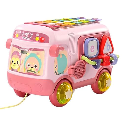 Cndiyald Xylophon für Kleinkinder 1-3, musikensensorische Babybusspielzeug mit Xylophonformen Sortierer Frühes Bildungsspielzeug für 1 2 Jahre alte Mädchen Jungen Kinder, Rot, Babybus Cndiyald Xylophon für Kleinkinder 1-3, musikensensorische Babybusspielzeug mit Xylophonformen Sortierer Frühes Bildungsspielzeug für 1 2 Jahre alte Mädchen Jungen Kinder, Rot, Babybus von Cndiyald