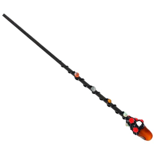 Cndiyald Zauberer Zauberstab, 11 Zoll Kristallstab, Halloween Red Achate und Rose Hexe für Cosplay Halloween Kostümzubehör Cndiyald Zauberer Zauberstab, 11 Zoll Kristallstab, Halloween Red Achate und Rose Hexe für Cosplay Halloween Kostümzubehör von Cndiyald