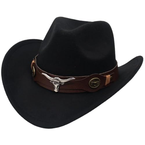 Cowboyhut, Cowboyhut mit breiter Krempe für Damen, Cowgirlhut für draußen, für Herren Cowboyhut, Cowboyhut mit breiter Krempe für Damen, Cowgirlhut für draußen, für Herren von Cndiyald