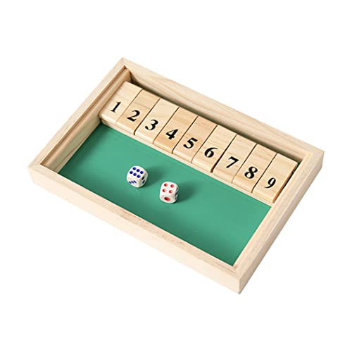 Hölzern digitales Board Schloss Box klassisches dice Game Double flip Board Toy spip Block Board 2 Player Weihnachten unterhaltsam für Familienfreunde Digitale Holzkarte von Cndiyald