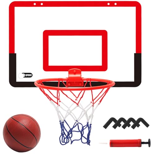 Mini-Hoop, PVC Abnehmbarer Mini-Basketball mit Pumpe und 4 Haken, Wand montierter Basketball-Hoop für Kinder 3+ Mini-Hoop, PVC Abnehmbarer Mini-Basketball mit Pumpe und 4 Haken, Wand montierter Basketball-Hoop für Kinder 3+ von Cndiyald