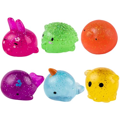 Cndiyald Stressbällchen Set, 6pcs Stressbällchen für Erwachsene/Kinder, farbenfrohe Tierplattenspielzeug, Squeeze Ball für Erwachsene Cndiyald Stressbällchen Set, 6pcs Stressbällchen für Erwachsene/Kinder, farbenfrohe Tierplattenspielzeug, Squeeze Ball für Erwachsene von Cndiyald