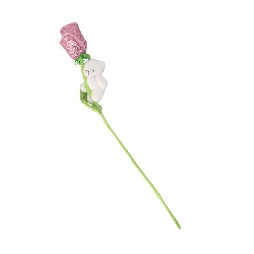 Blumenbär-Plüschtier für Hochzeitsdekoration, bequeme Stofftiere, Accessoire, stilvolles Jubiläumsgeschenk für Paare, Plüschtierpuppe Blumenbär-Plüschtier für Hochzeitsdekoration, bequeme Stofftiere, Accessoire, stilvolles Jubiläumsgeschenk für Paare, Plüschtierpuppe von Cnrfeoap
