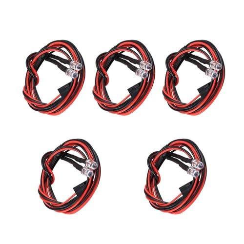 Cnrfeoap 5 Stück Set 5mm LED Lichtperlen Für Fernbedienung Spielzeug Easy Installation Mehrzweck LED Leuchte Für Drohnen von Cnrfeoap