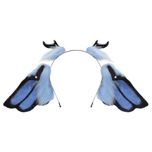 Cnrfeoap Biegerte Teufel Horn Haarband Realistische Kunstpelz Fantasie Kreatur Ohrkostüm Kopfbedeckung Party Accessoire Für Erwachsene Biegsame Rahmen Tierische Ohrhaarhoop Cnrfeoap Biegerte Teufel Horn Haarband Realistische Kunstpelz Fantasie Kreatur Ohrkostüm Kopfbedeckung Party Accessoire Für Erwachsene Biegsame Rahmen Tierische Ohrhaarhoop von Cnrfeoap
