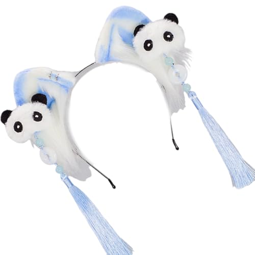 Cnrfeoap Dehnbare Anime Stile Katzen Ohrhaarband Weiche Plüschhaarstück Kostümpartys Accessoire 6 Farbvarianten Anime Kostüm Party Haarzubehör Accessoire von Cnrfeoap